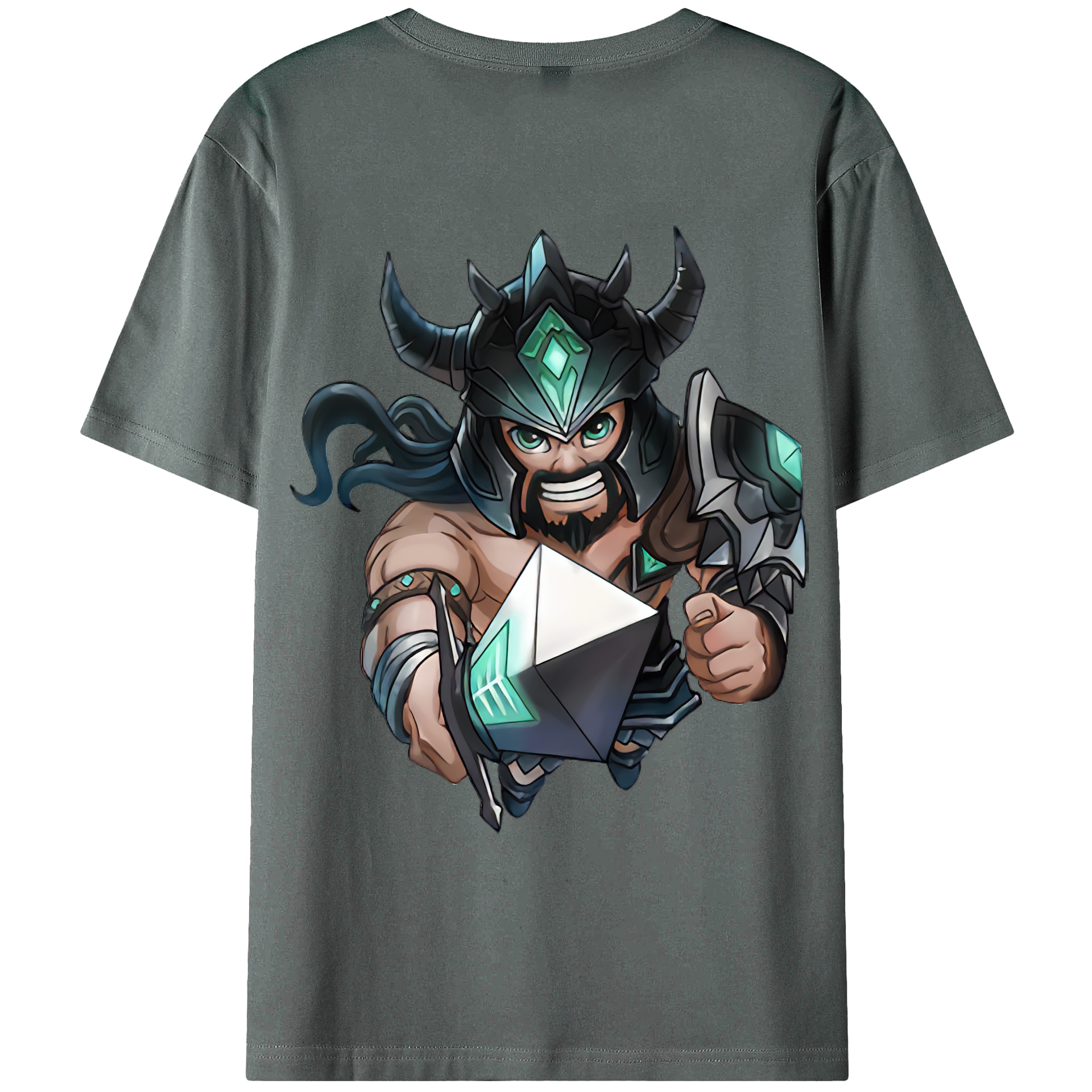 （画像用） リーグ・オブ・レジェンド League of Legends LOL 綿100％ メンズ半袖Tシャツ（バックプリント） 通気性